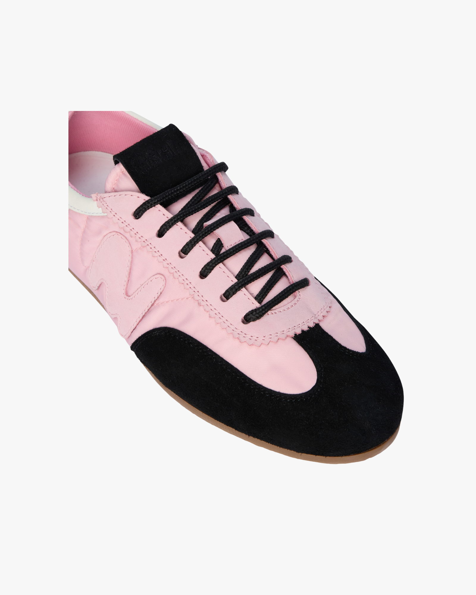 Pink Super Flat suede sneakers