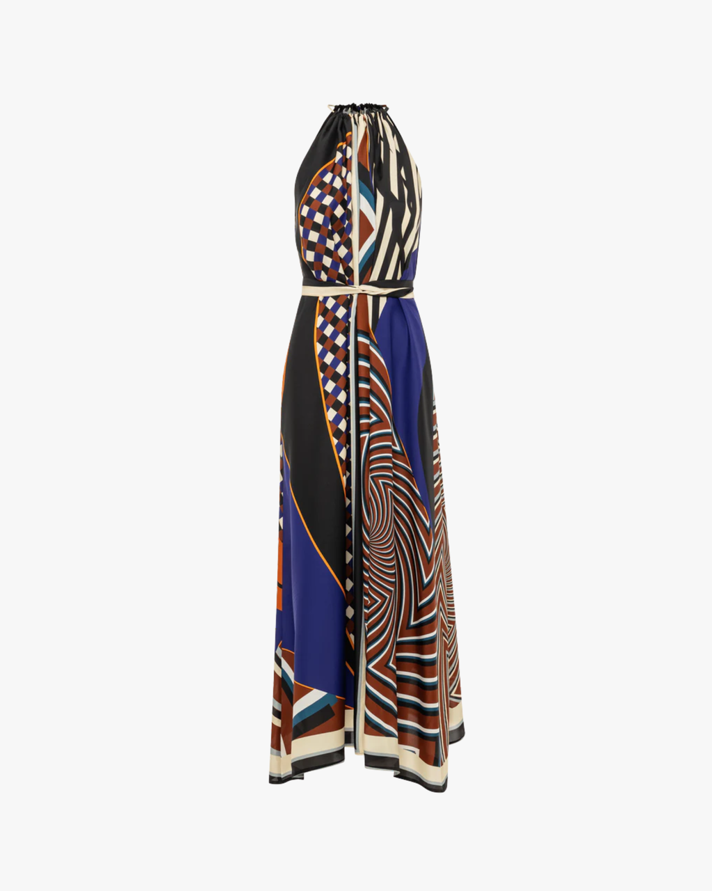 Julia Halter-Neck Maxi Dress