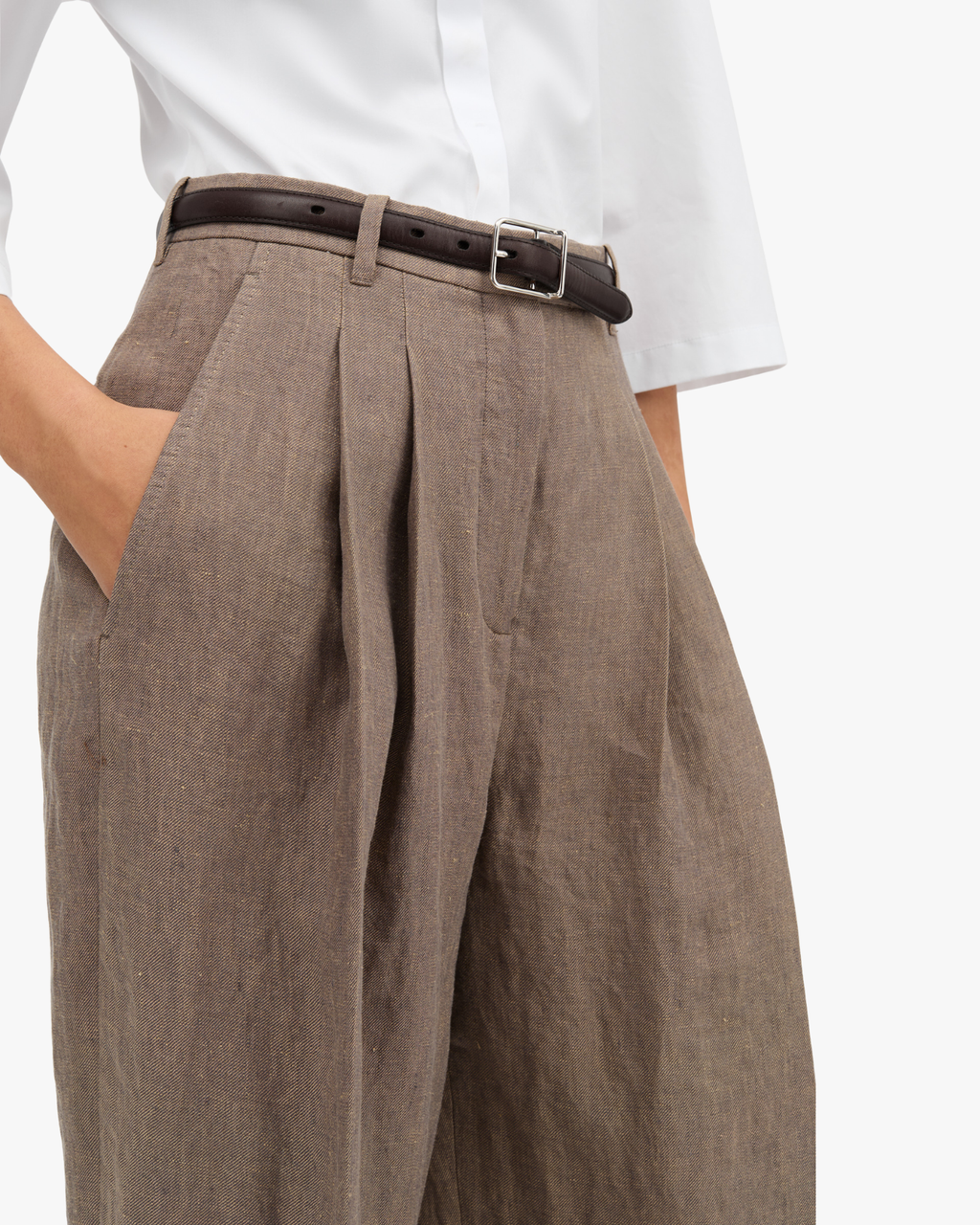 Pemma Linen Hemp Tailored Pants
