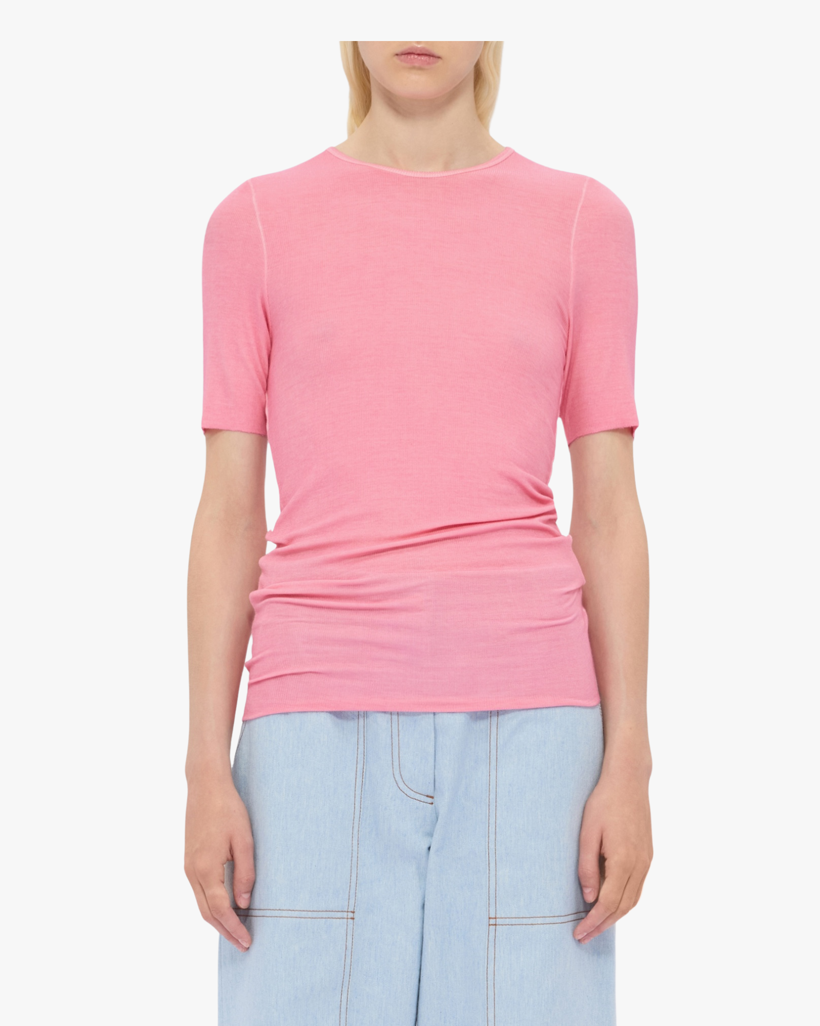 Msgm Bright Rose T-Shirt