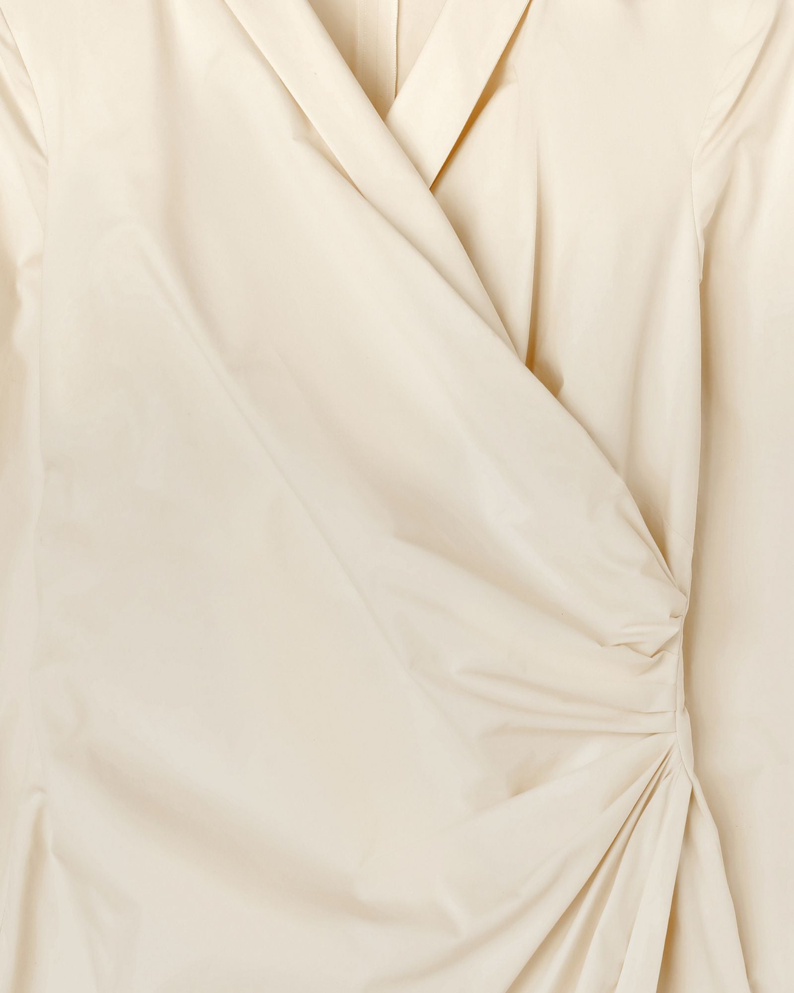 Popeline Cotton Stretch Dress Butter