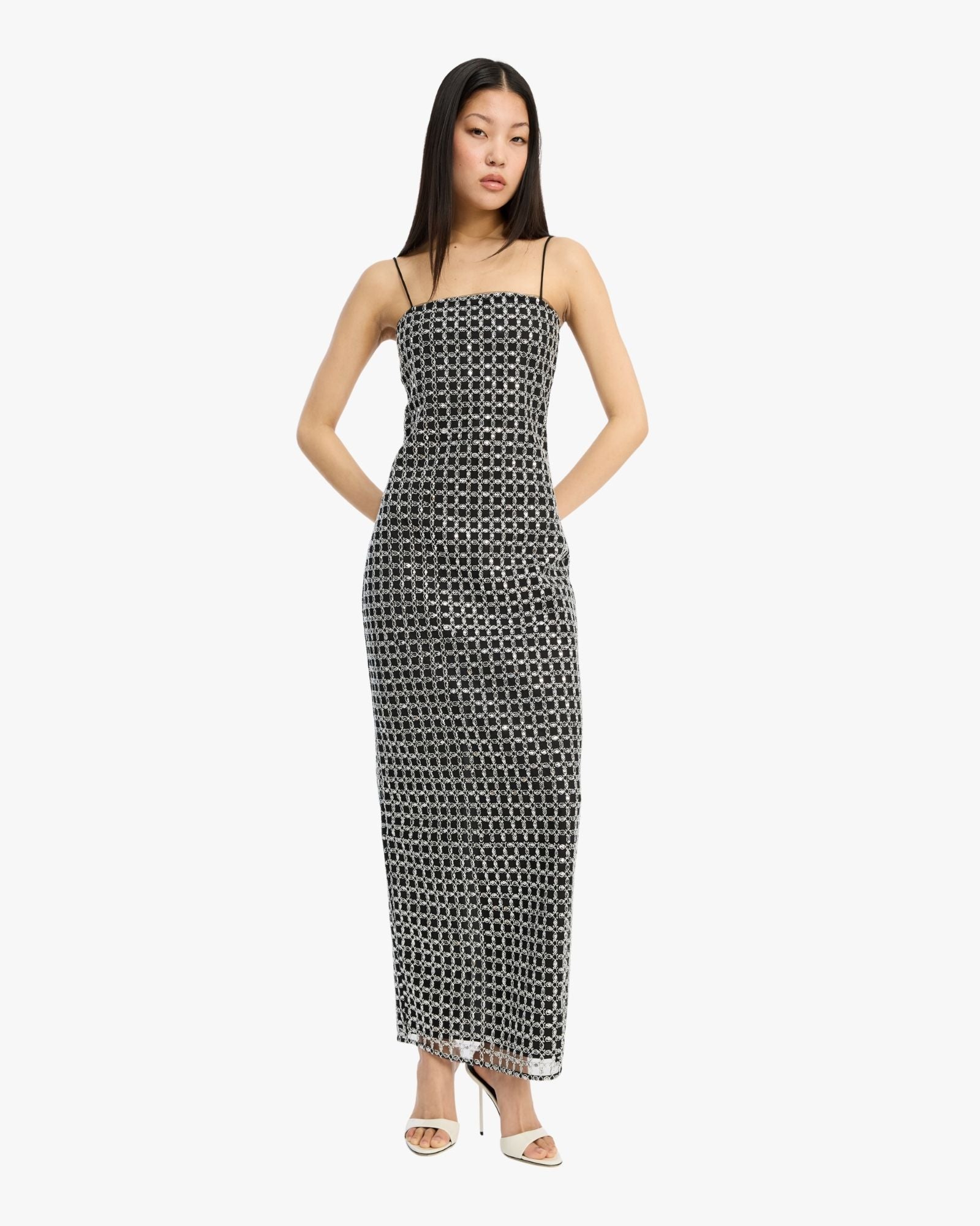 Beaded Maxi Slip Dress