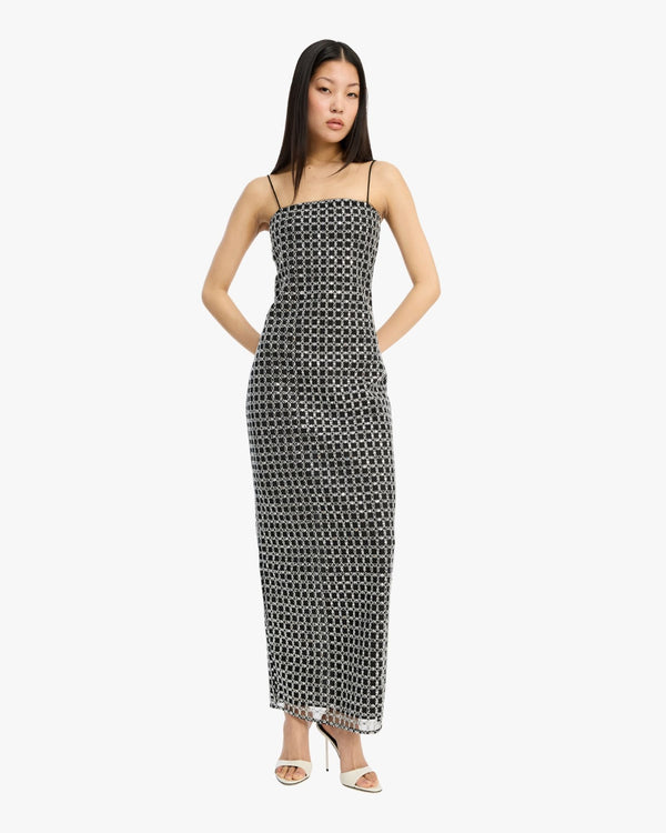 Beaded Maxi Slip Dress