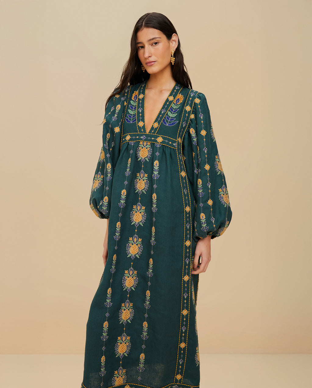 Tunic Pineapple Maxi Dress