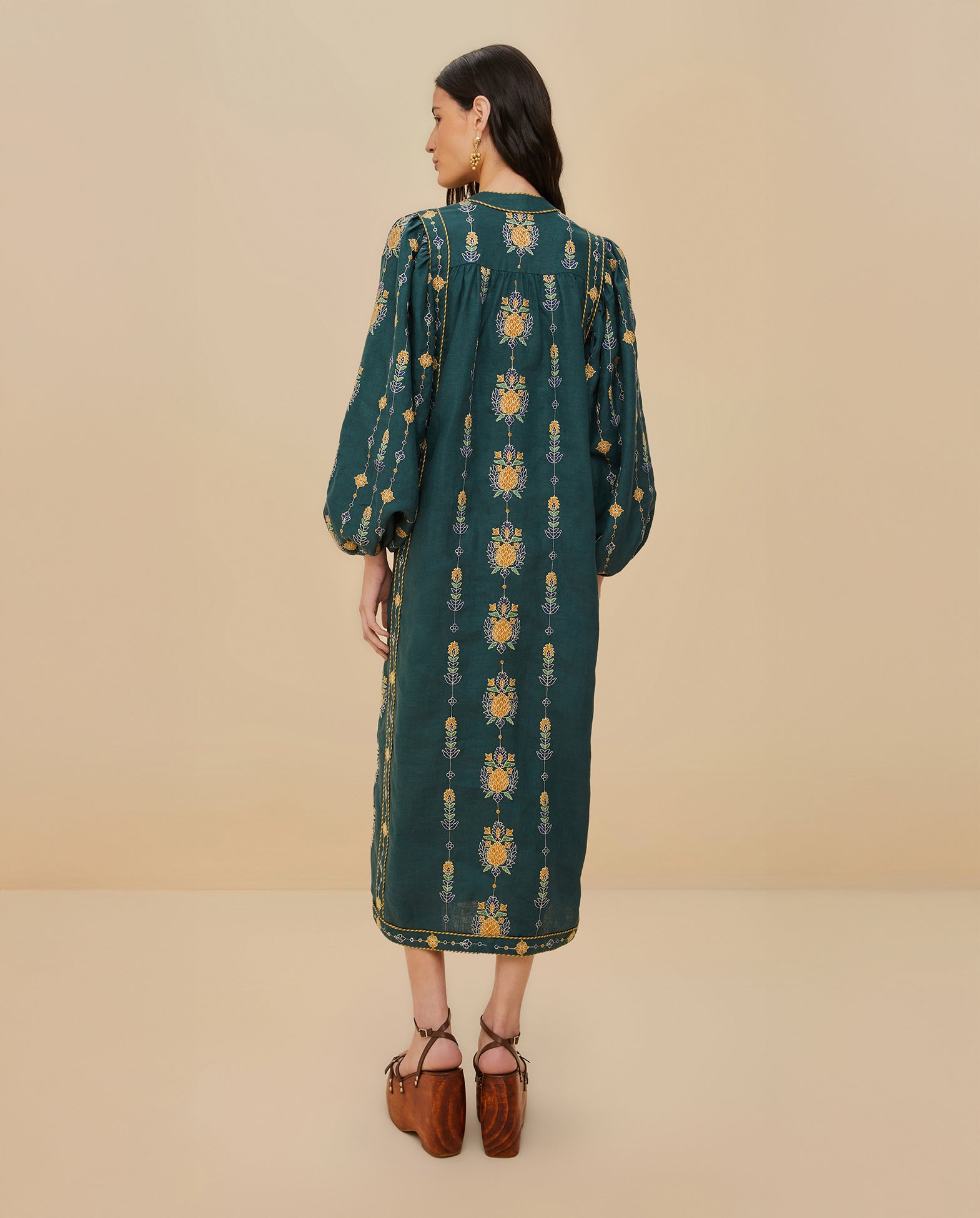 Tunic Pineapple Maxi Dress
