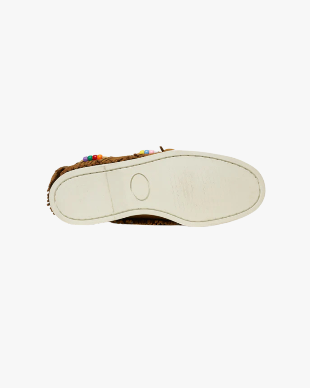 Genevieve Boat Shoes With Fringe and Beads