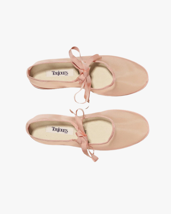 Bebe Friulian Shoes Ballerina With Pink Ribbon