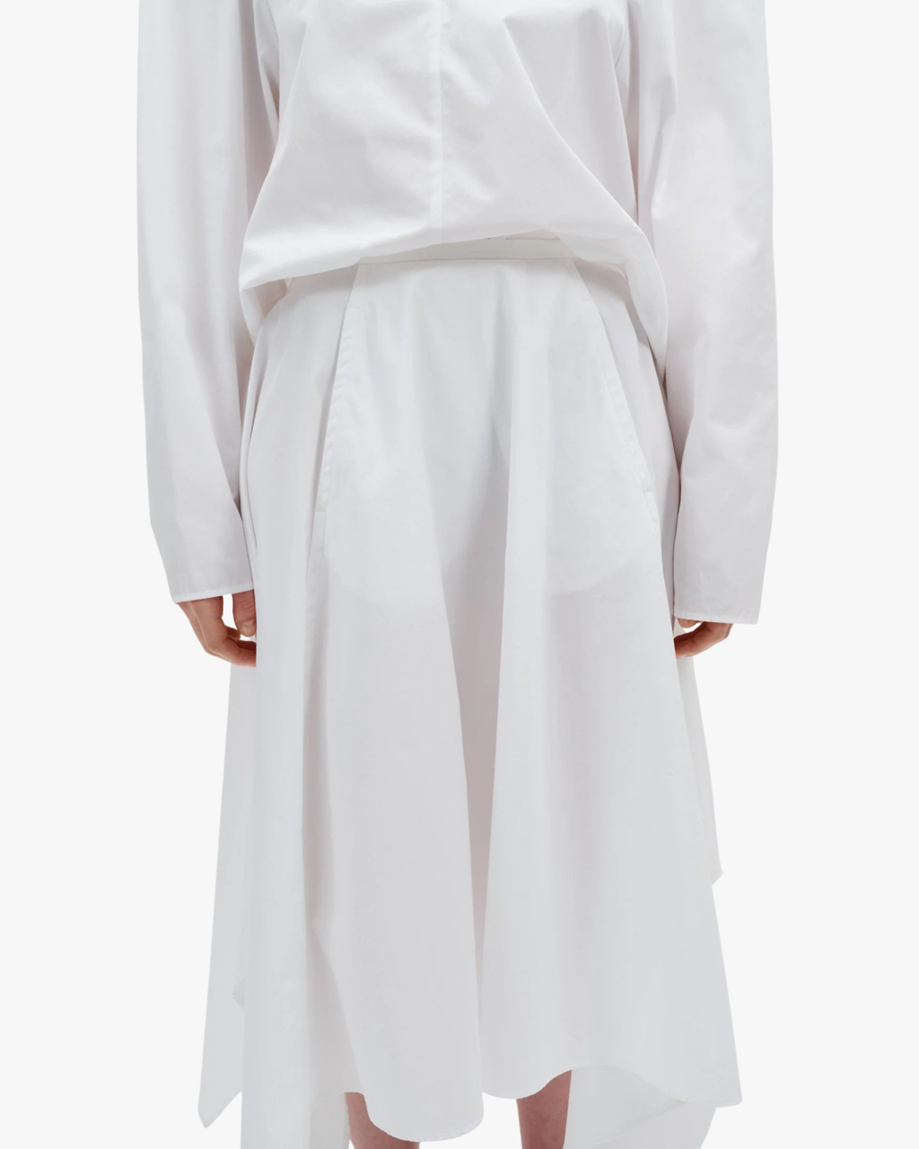 Matinee Waist Fitted Cotton Skirt