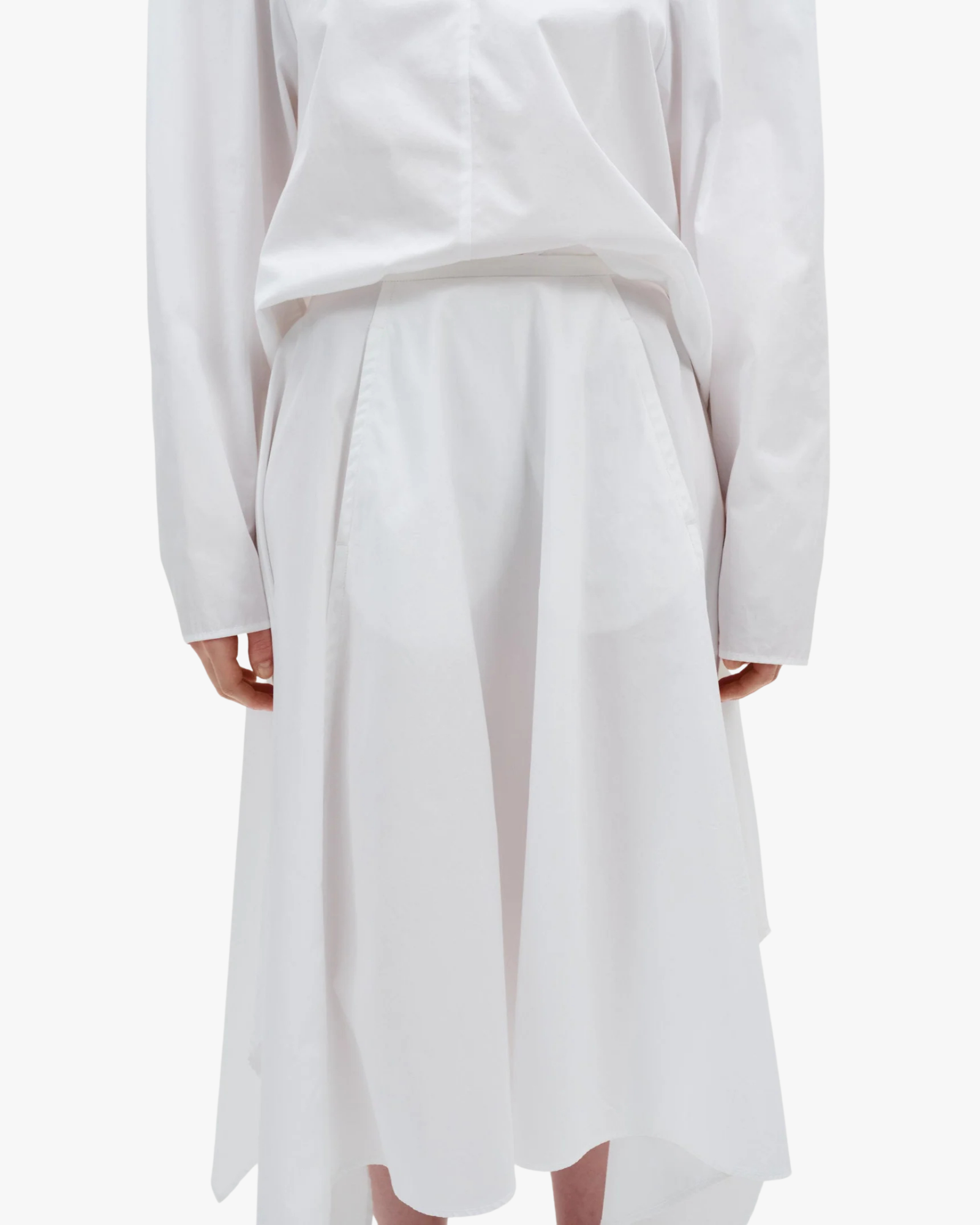 Matinee Waist Fitted Cotton Skirt