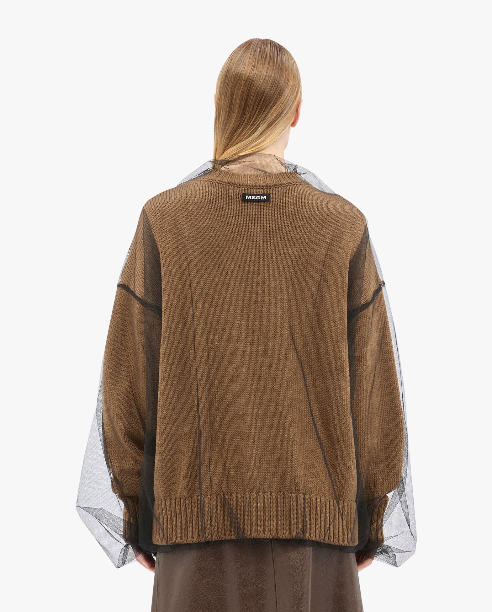 Wrapped Tulle Sweater