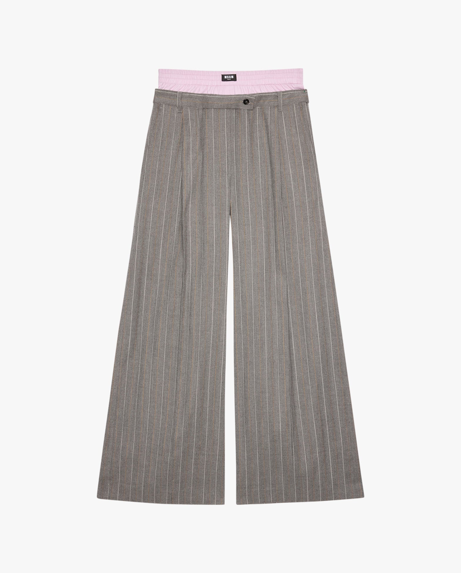 Pinstriped Chevron Pants