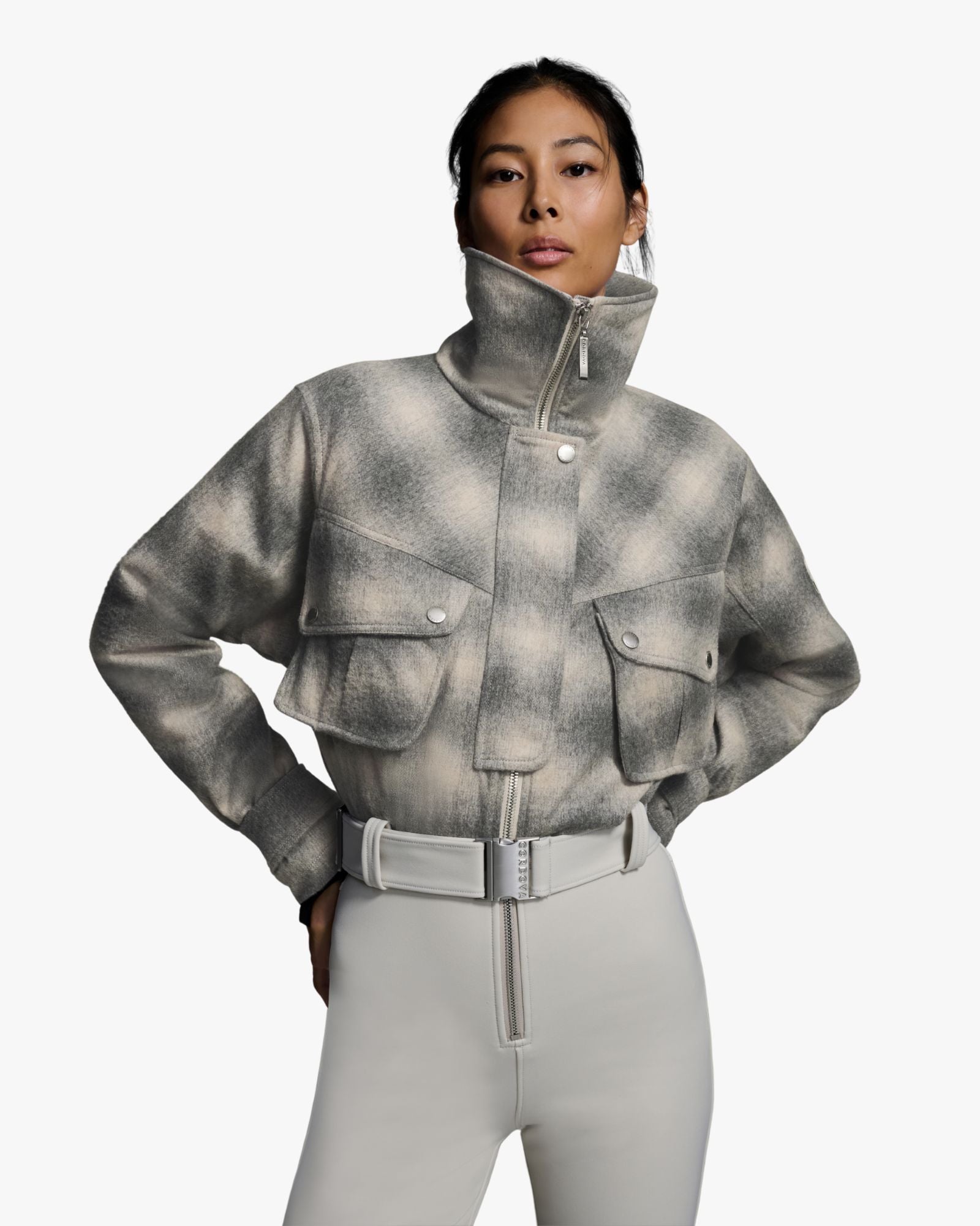 Ski Suit Plaid Smoke & Stone