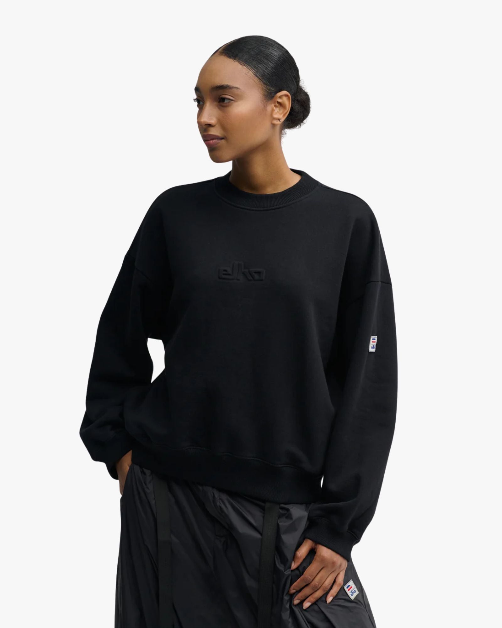 Catlow Black Crewneck