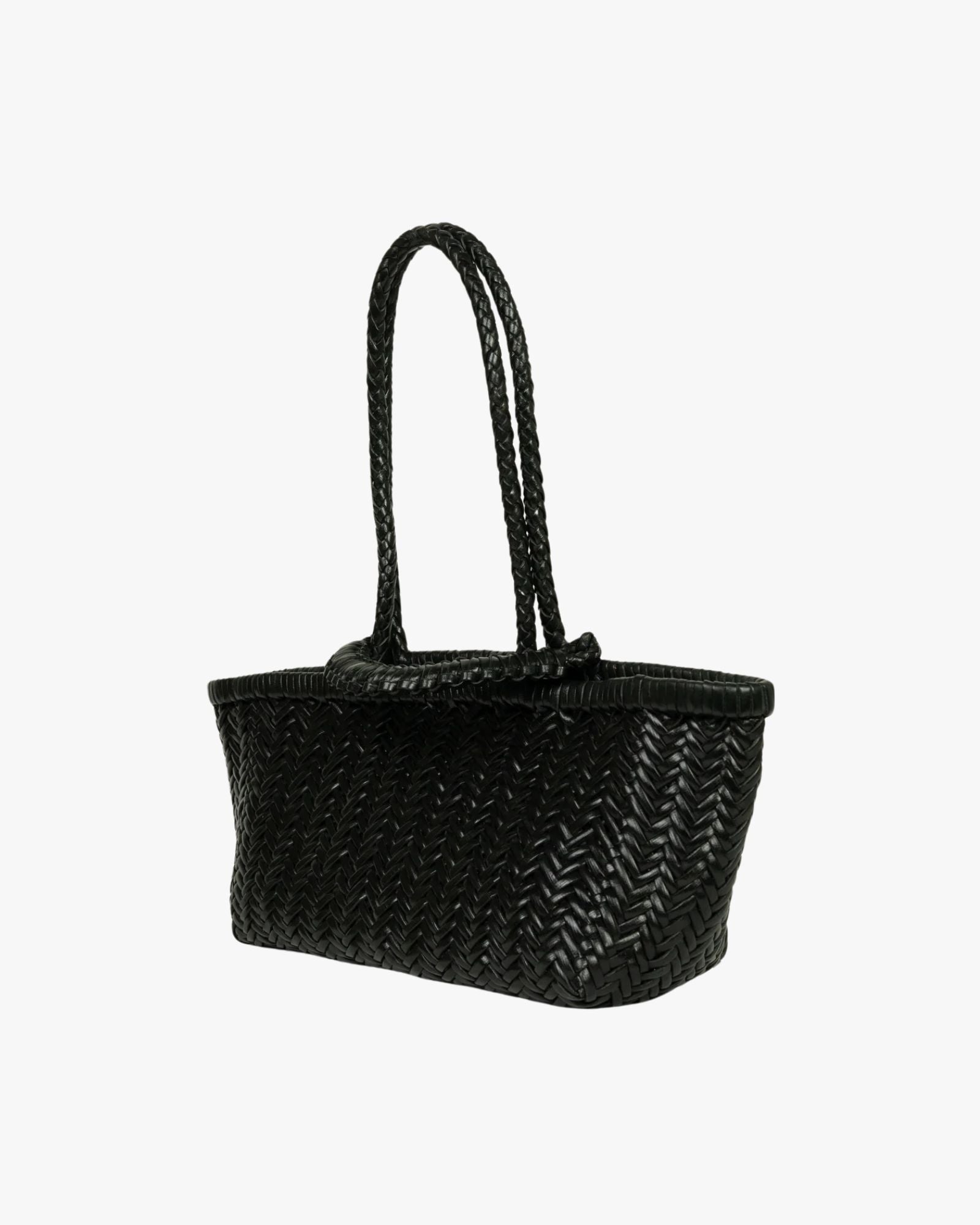 Pazar Tote Boat Handwoven Black