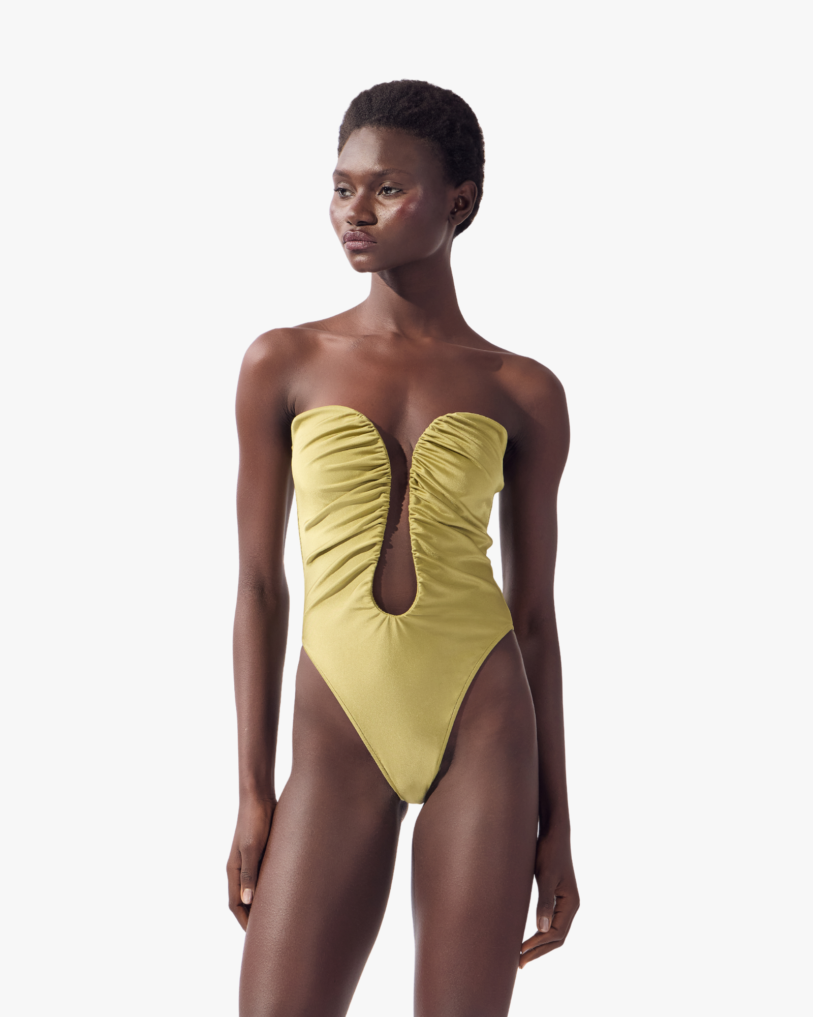 Plunge Swimsuit Pistachio