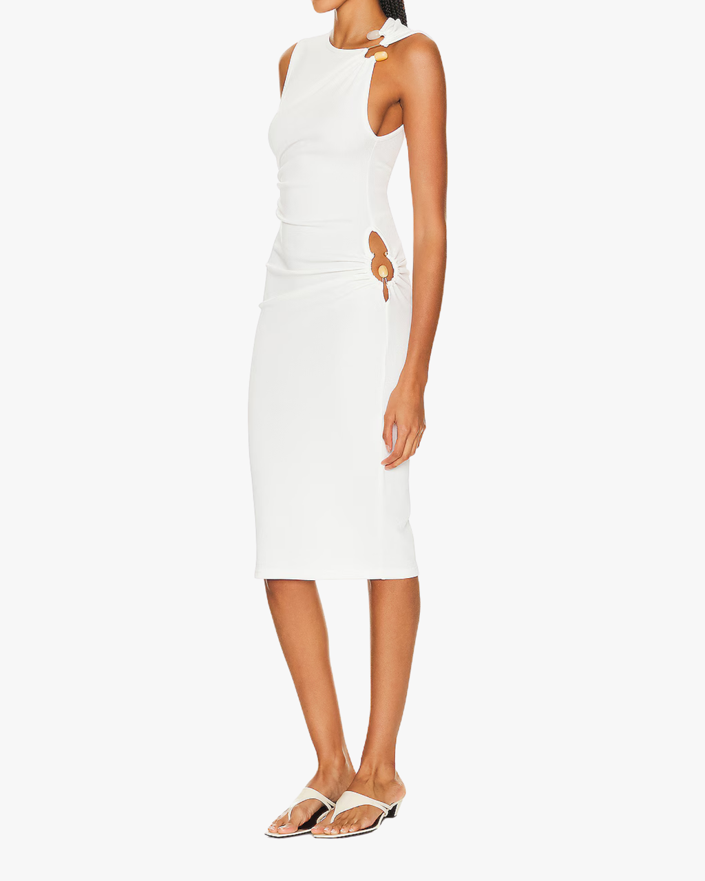 Callisto Trinity Tank Dress White
