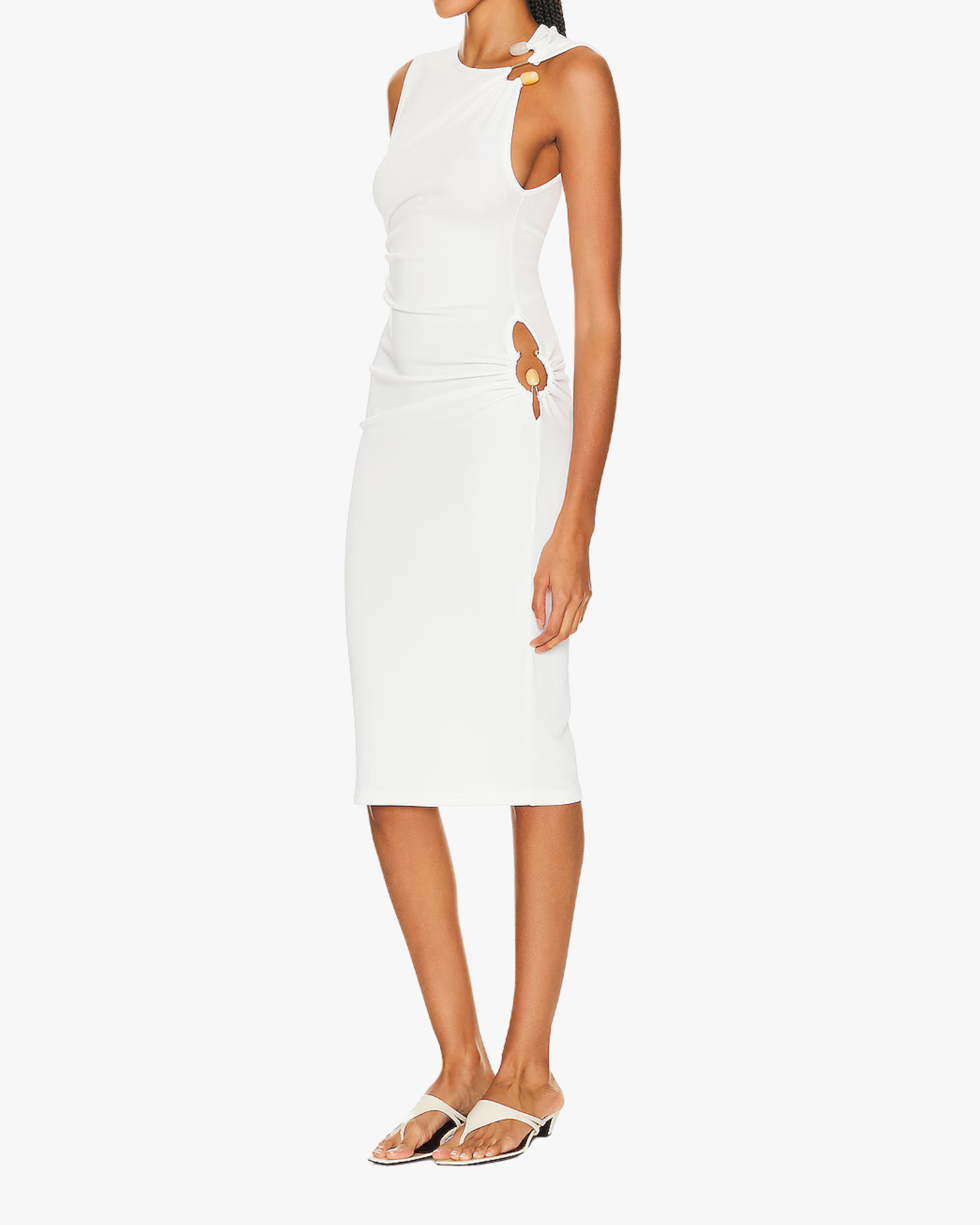 Callisto Trinity Tank Dress White