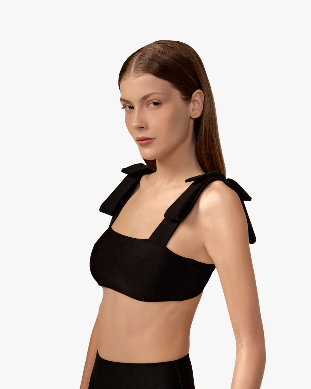 Timeless High-Waisted Strap Bikini Black