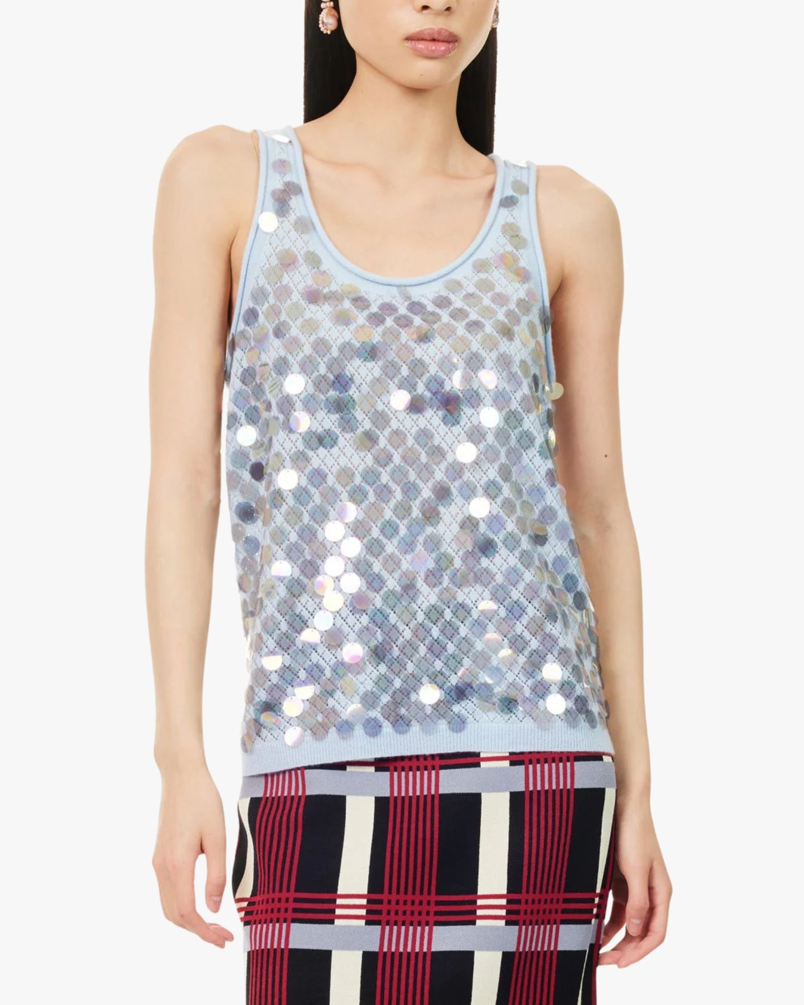 Pailette Lutecia Tank Top Ice Lila