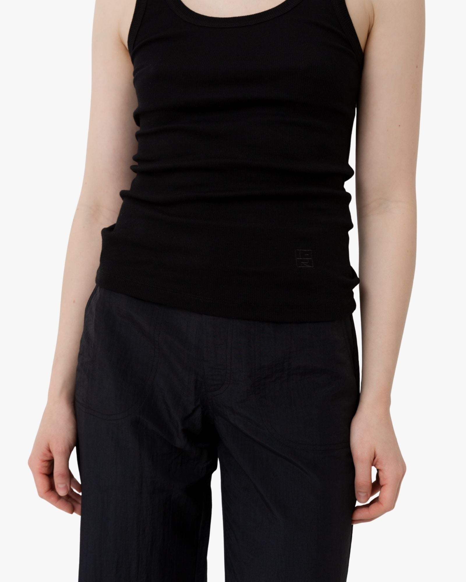 Tank Top Alex with Low Back Black