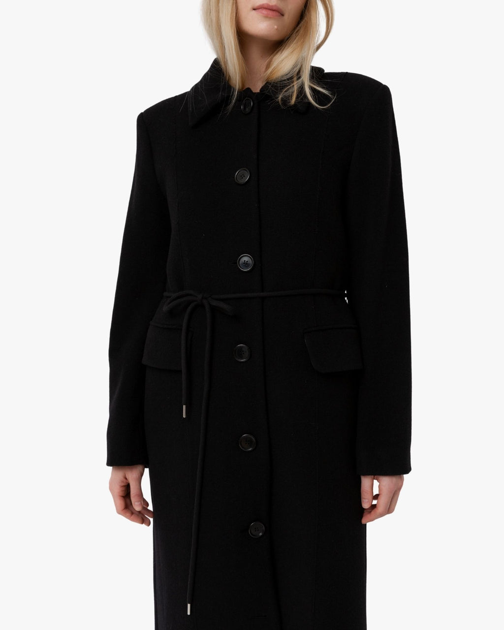 Structured Coat Julie in Wool Black