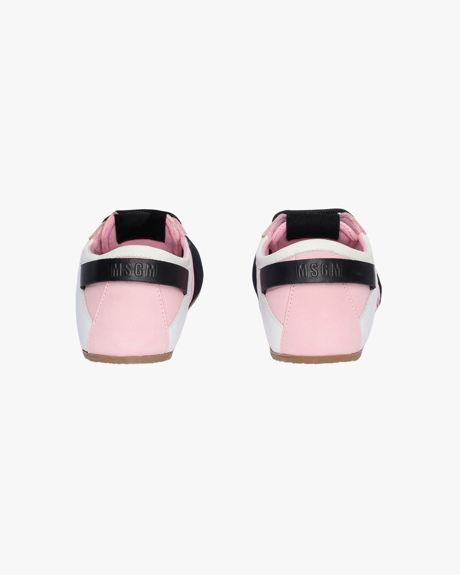 Pink Super Flat suede sneakers