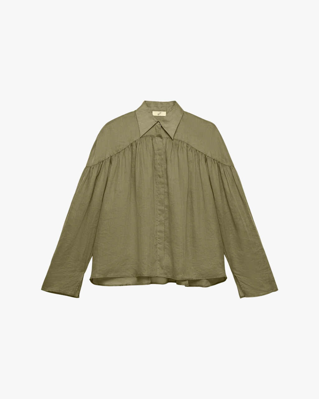 Airy Relaxed Semi- Sheer Blouse