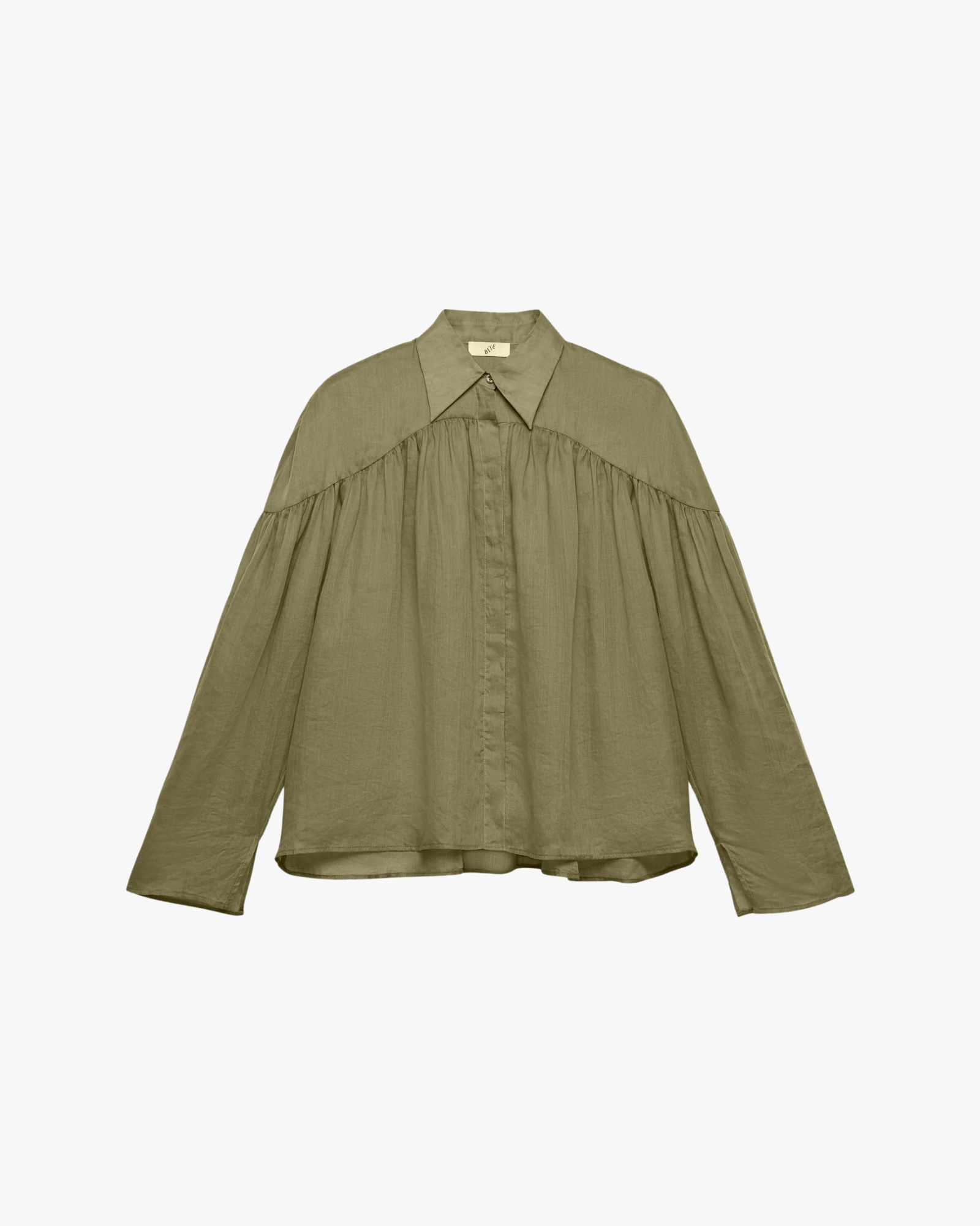 Airy Relaxed Semi- Sheer Blouse