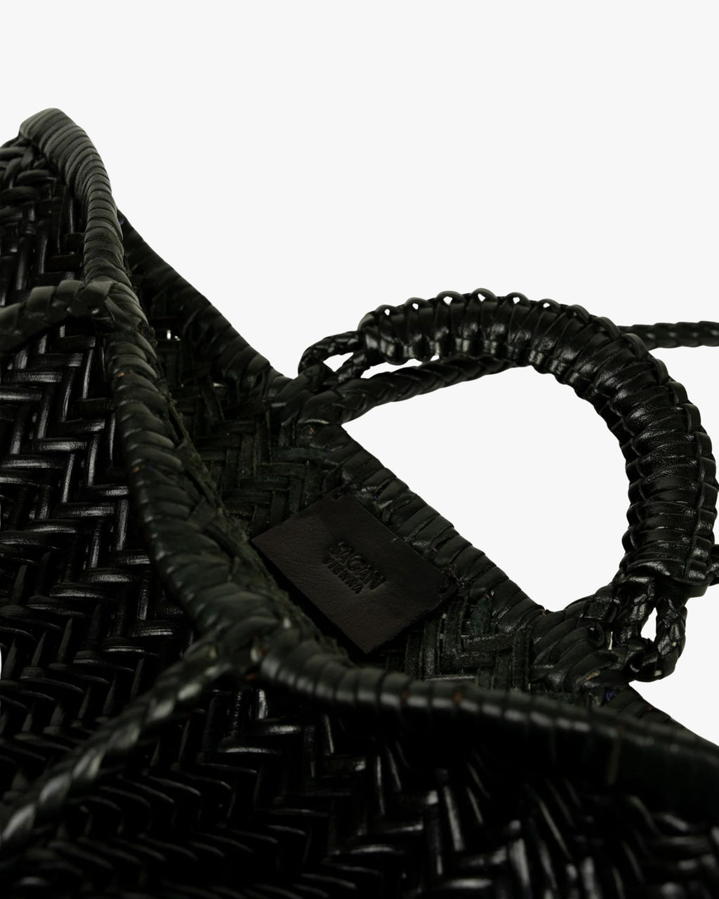 Pazar Tote Boat Handwoven Black