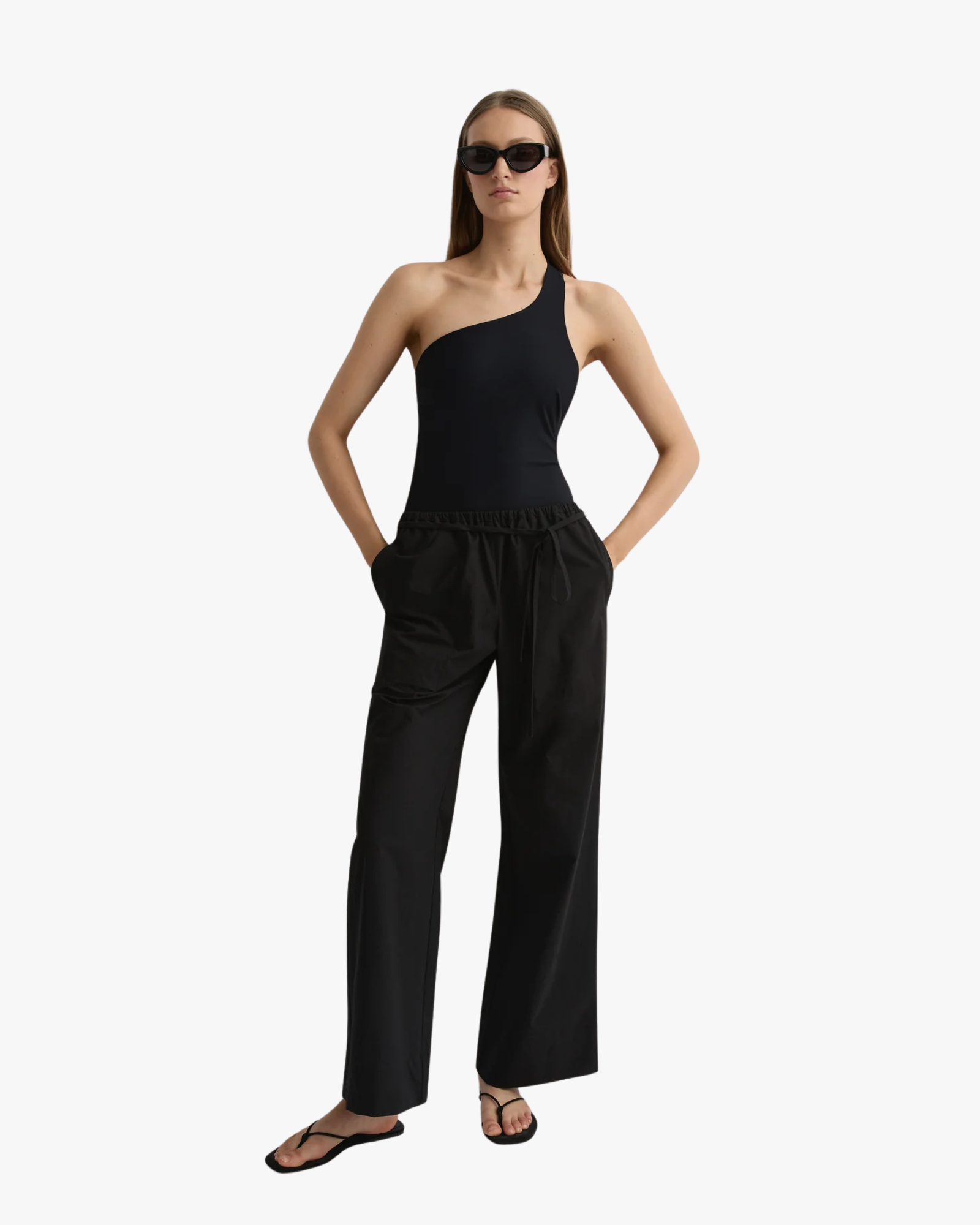 Kyoto Japanese Dry Cotton Trousers Black