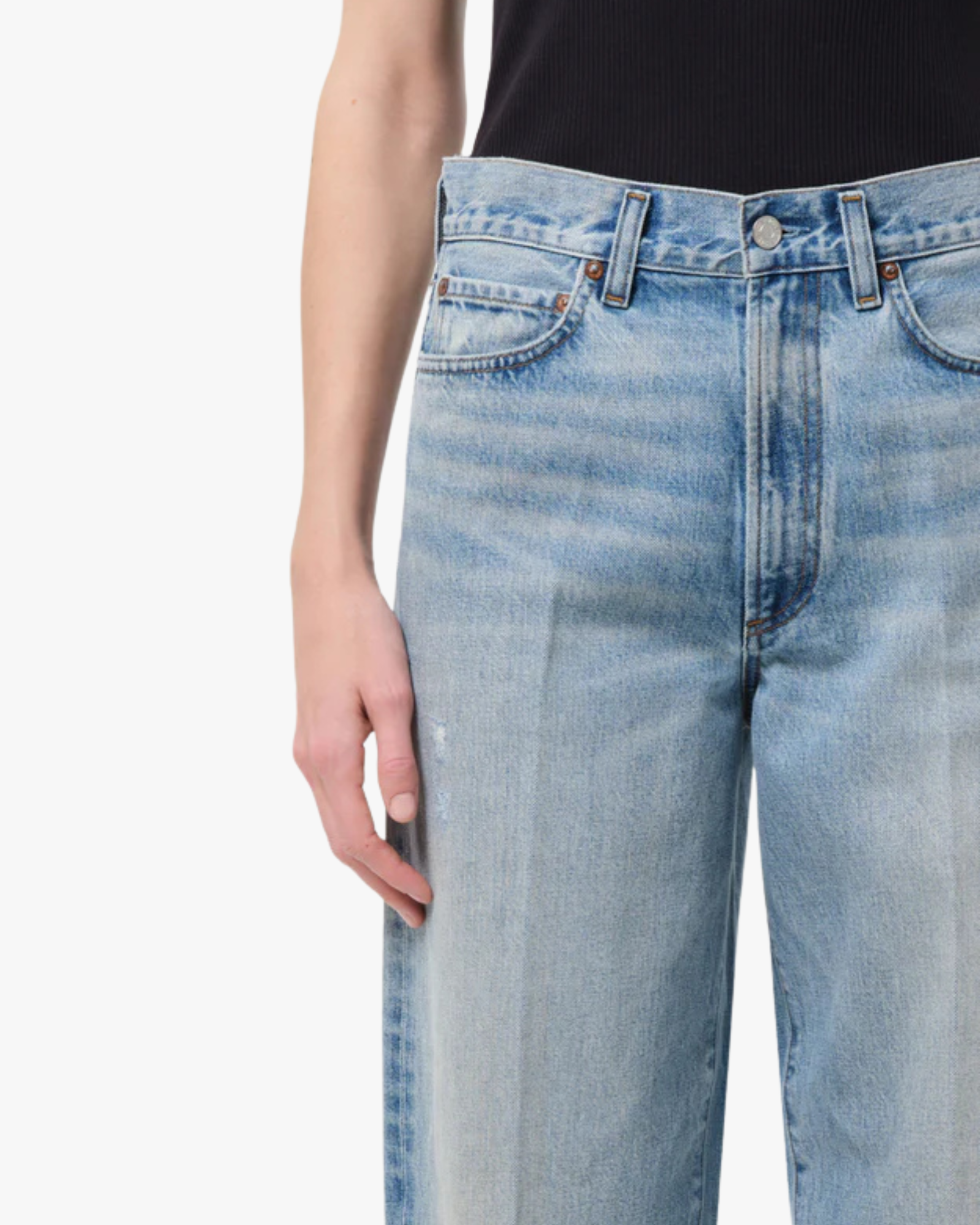 80S Jean High Rise Vintage Taper