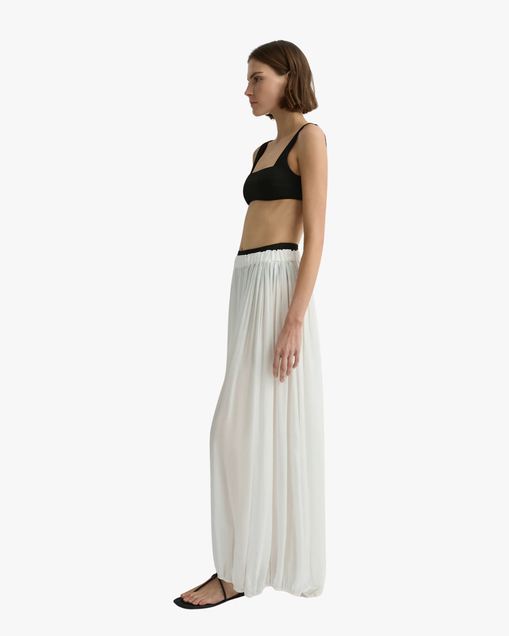 Cremona Balloon Skirt White