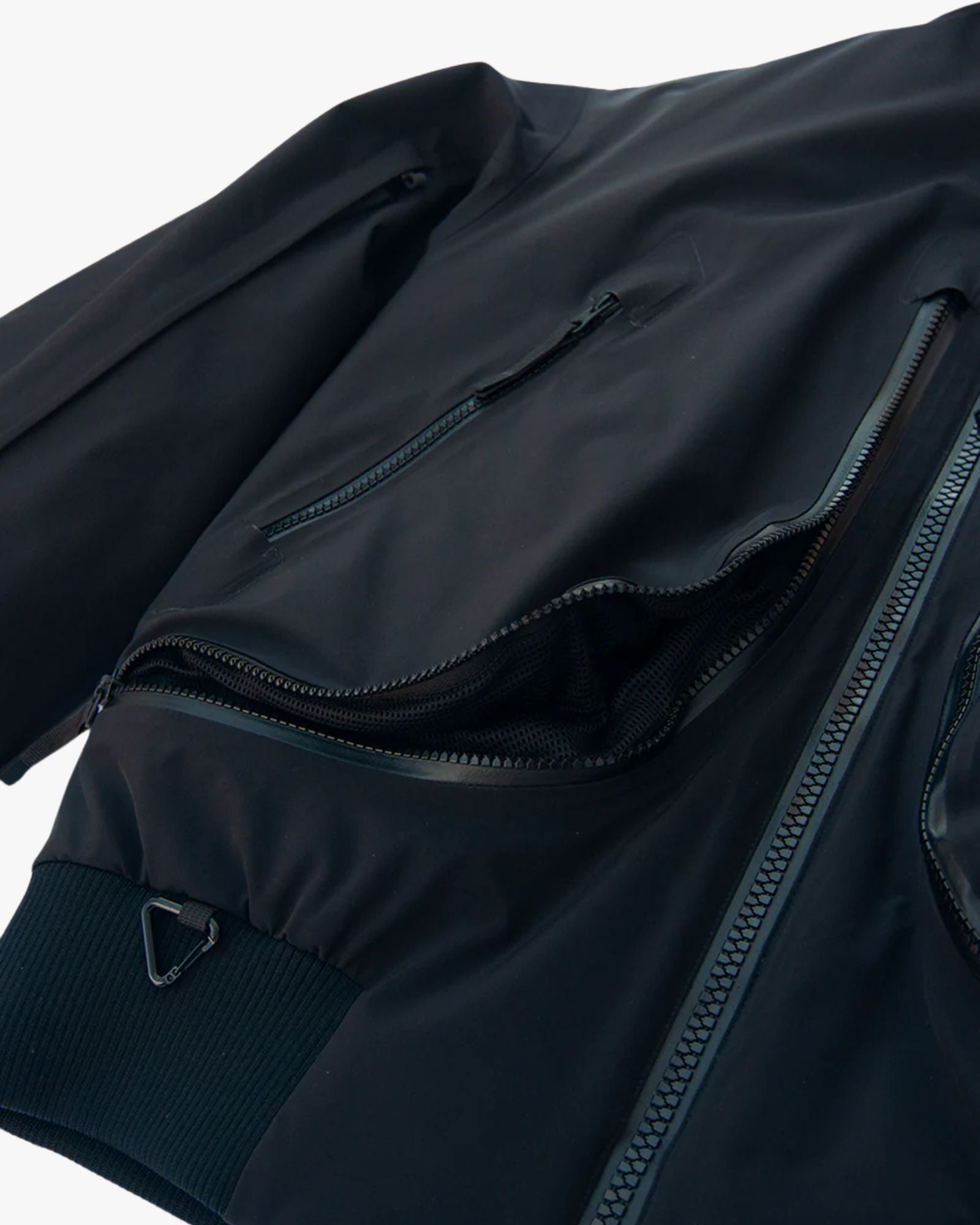 Phantom 3L Padded Performance Bomber Black Jacket