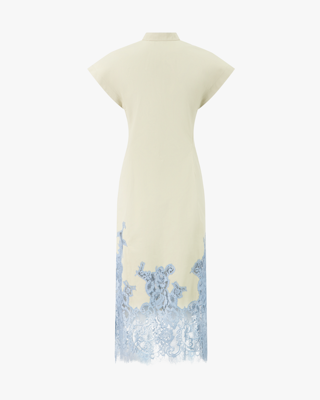 Dr168 Cotton Twill Ecru/Baby Blue