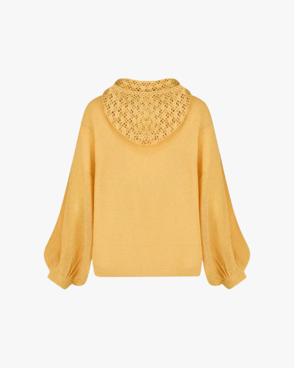 Bonnie Crochet Hood Jumper Sunflower