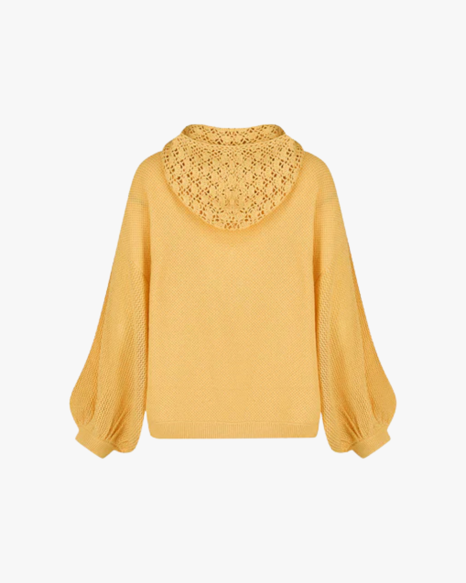 Bonnie Crochet Hood Jumper Sunflower