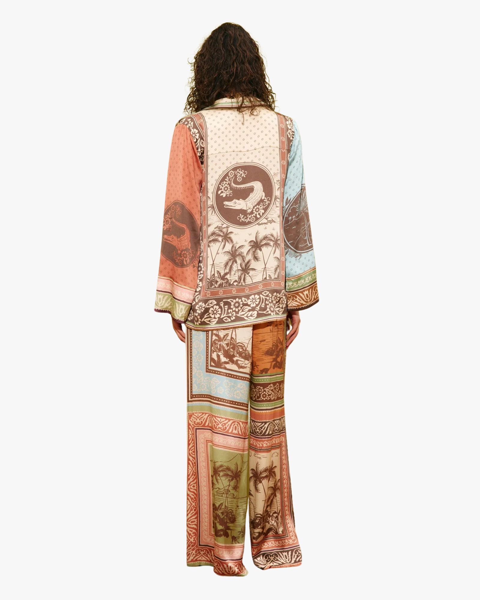 Relaxed Alberta Silk Pant Multi