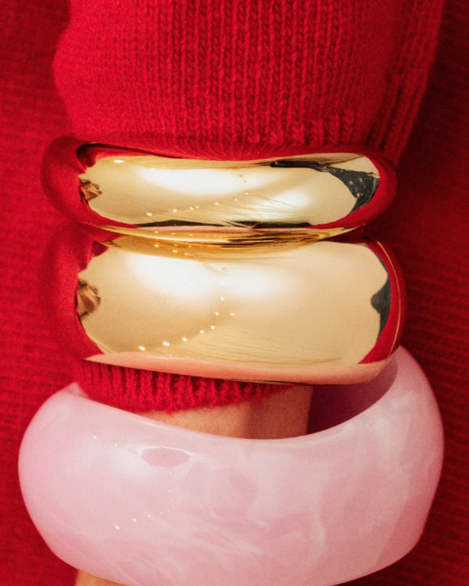 Bangles Set Pink & Gold