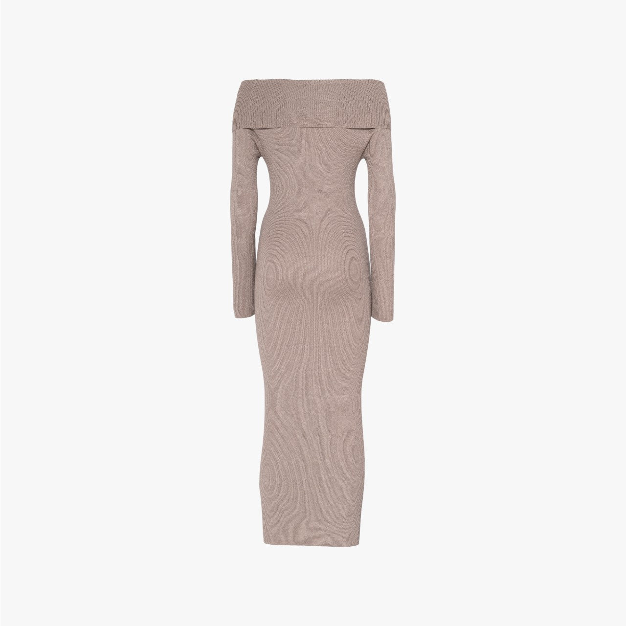 April - Dress in Silk and Cashmere - Taupe