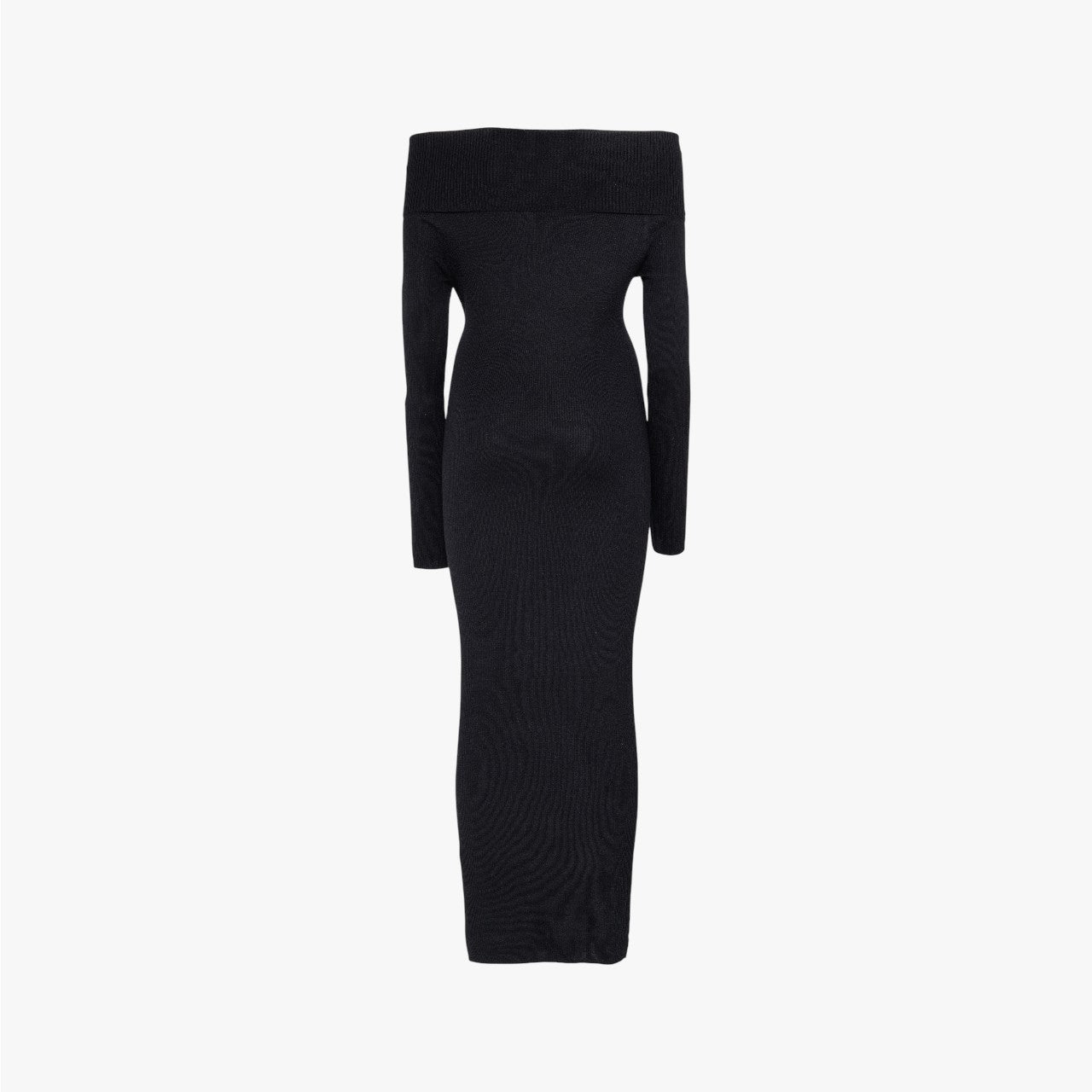 April - Dress in Silk and Cashmere - Black