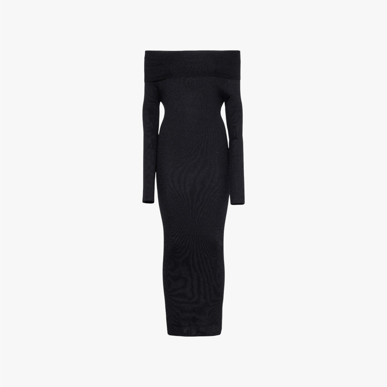 April - Dress in Silk and Cashmere - Black