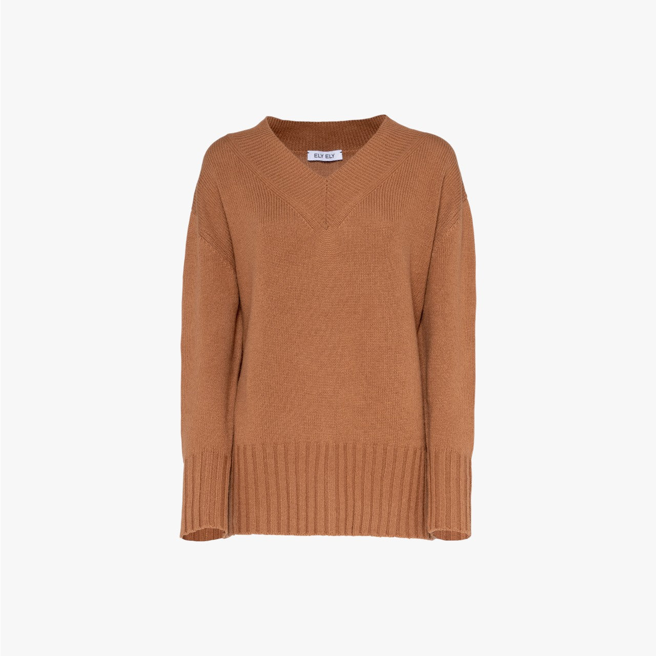 Mae - Sweater in Wool and Cashmere - Camel
