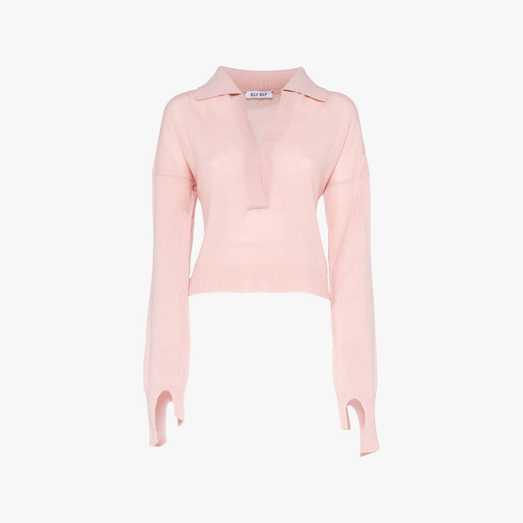 Julia - Polo in Cashmer - Pink