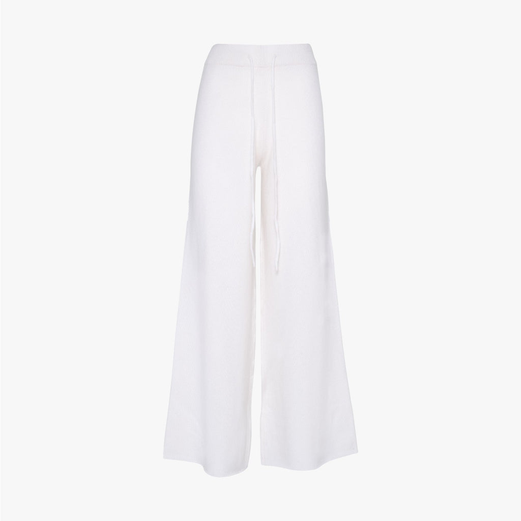 Stella - Pants in Wool and Cashmere - Off White