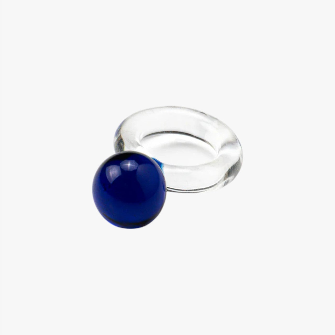 Bolon Recycle Glass Ring Clear/Blue