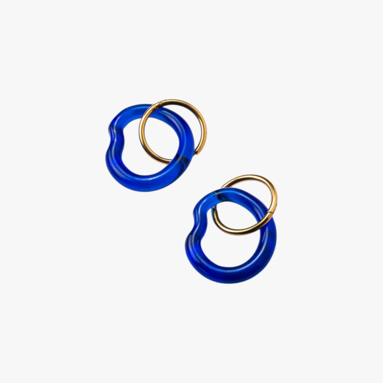 Ameba  Earrings Blue