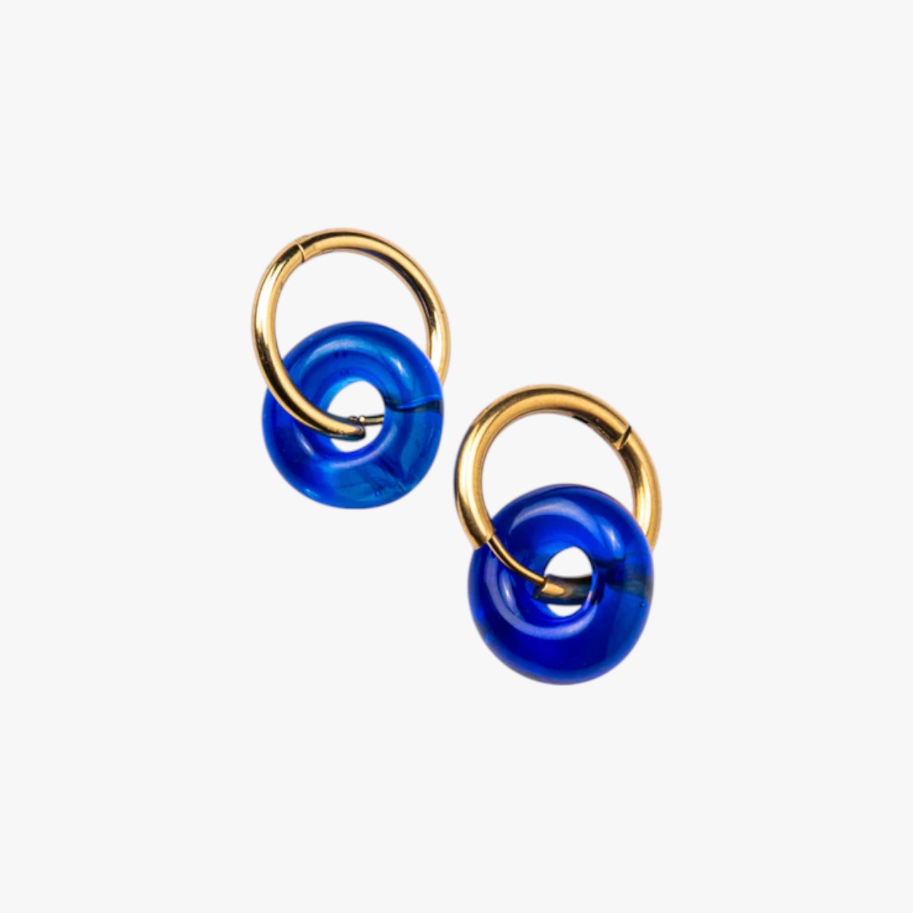 Donut Earrings Blue