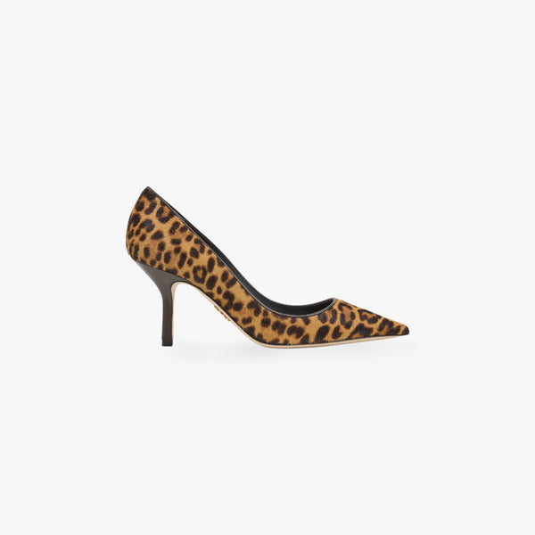 Madeleine 80 - Animal-Print Pony Hair Leather Pump