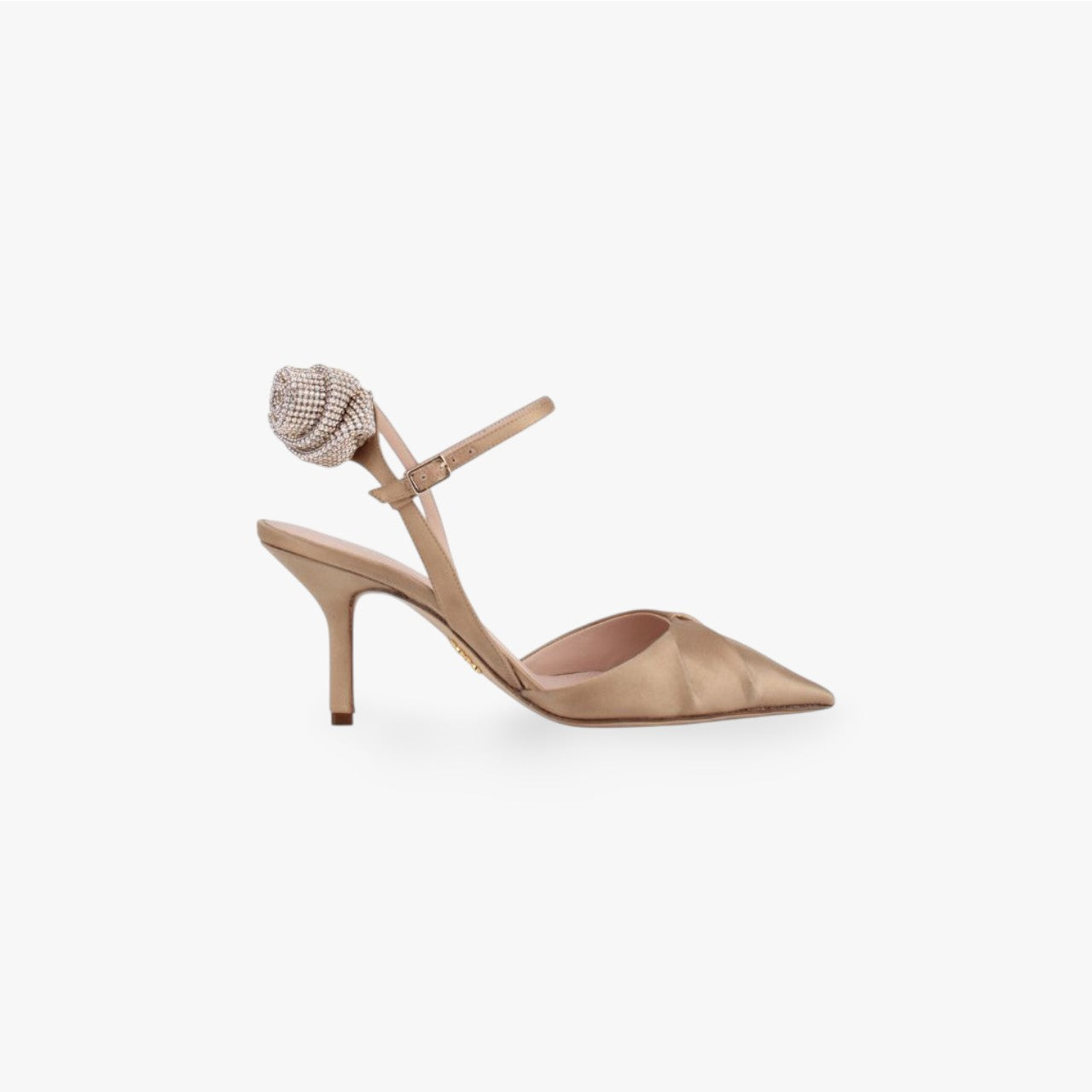 Nava 80 - Lamè Leather Slingback