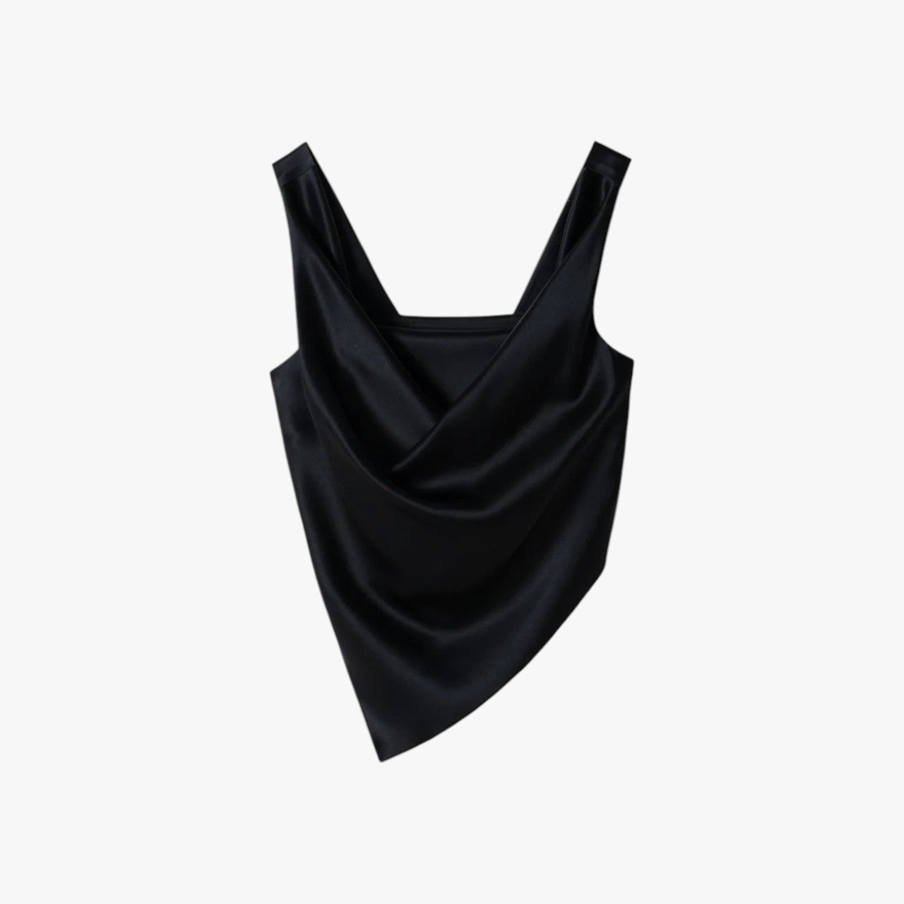 Petra - Sleeveless Draped Slip Satin Top